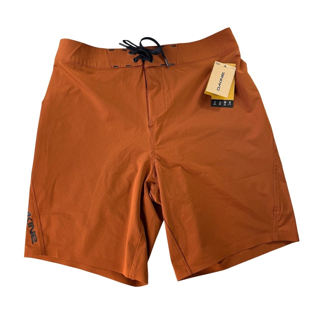 DAKINE Mens Board Shorts Orange‎ Quick Dry Zip Pocket Size 32 NEW